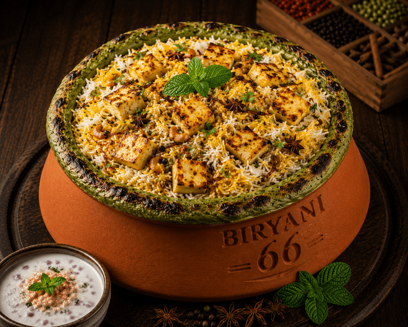 Hyderabadi Paneer Biryani