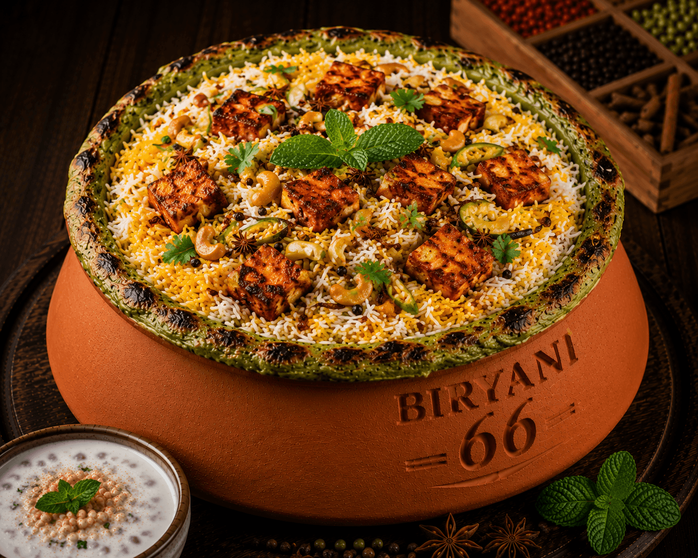 Hyderabadi Paneer 65 Biryani