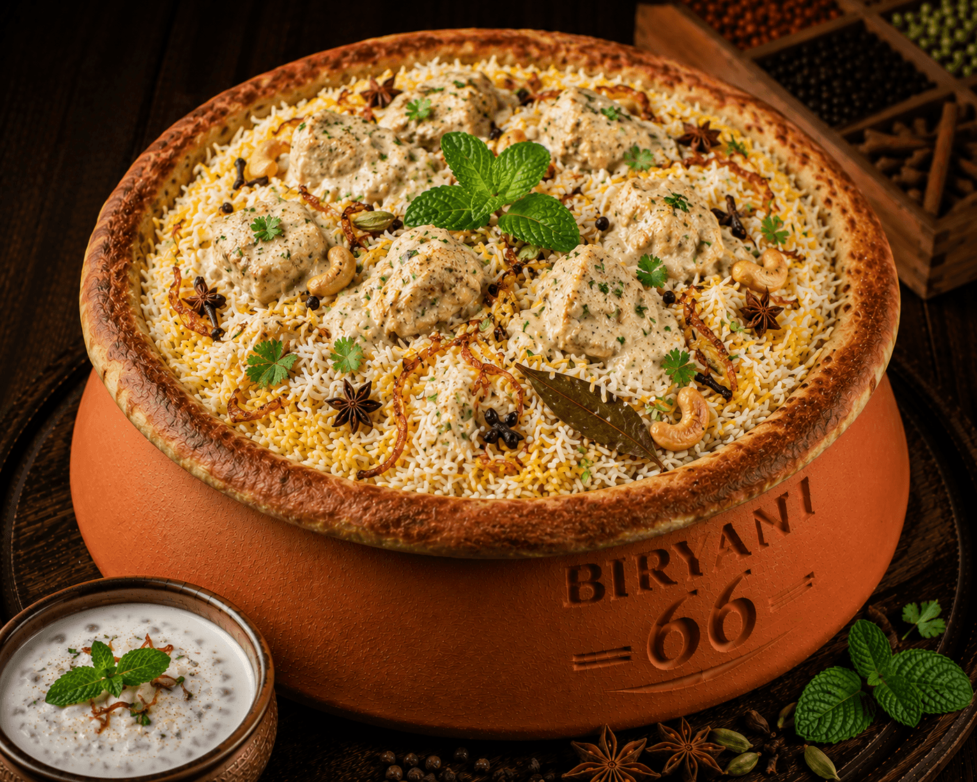 Lucknowi Chicken Malmal Biryani